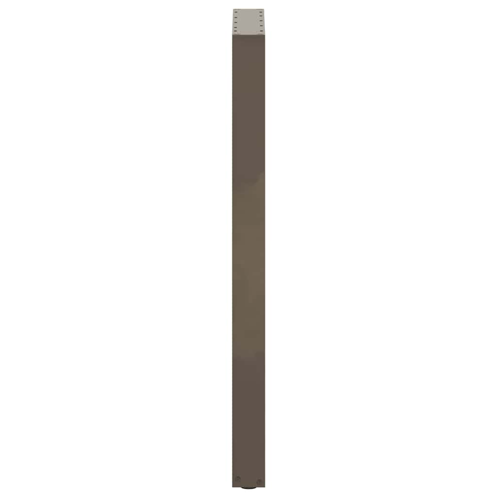 vidaXL Nogi do stołu barowego w kształcie litery U 2 szt. Naturalna stal 50x(110-111) cm Stal