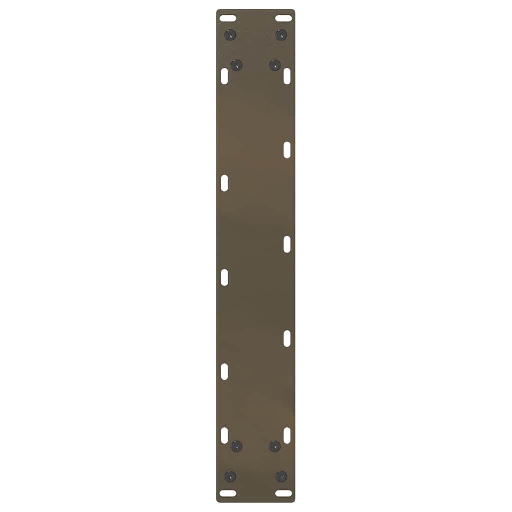 vidaXL Nogi do stołu barowego w kształcie litery U 2 szt. Naturalna stal 50x(110-111) cm Stal