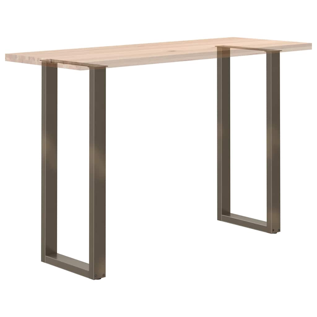 vidaXL Nogi do stołu barowego w kształcie litery U 2 szt. Naturalna stal 50x(110-111) cm Stal