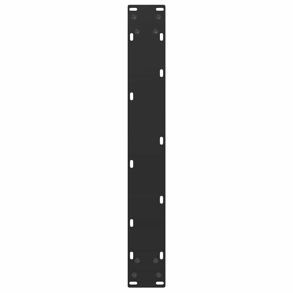 vidaXL Nogi do stołu barowego w kształcie litery U 2 szt. Czarne 60x(110-111) cm Stal
