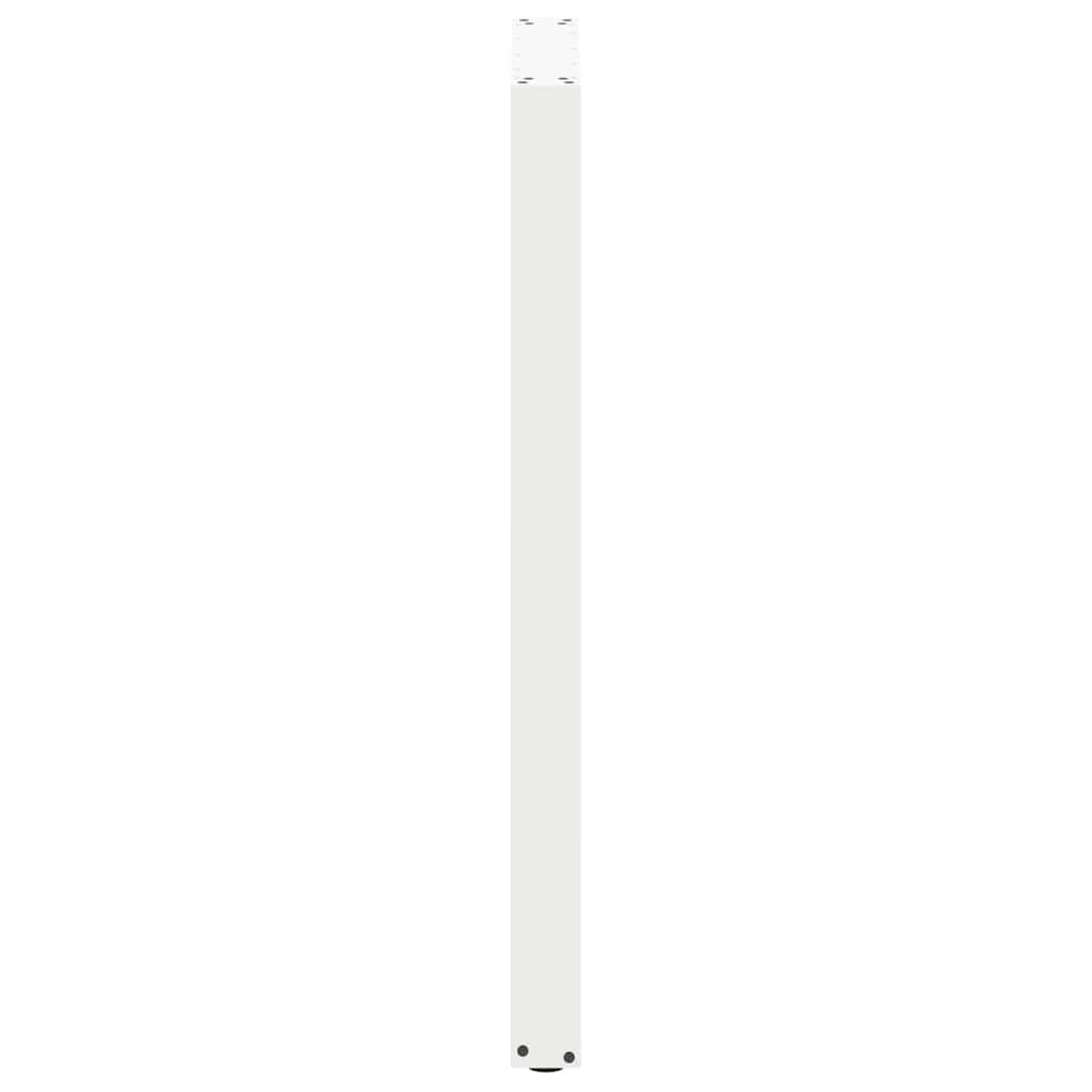 vidaXL Nogi do stołu barowego w kształcie litery U 2 szt. Białe 60x(110-111) cm Stal