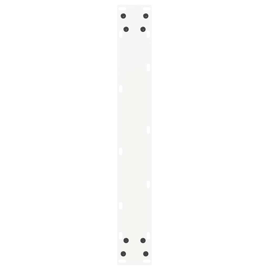 vidaXL Nogi do stołu barowego w kształcie litery U 2 szt. Białe 60x(110-111) cm Stal