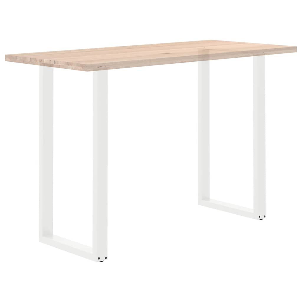 vidaXL Nogi do stołu barowego w kształcie litery U 2 szt. Białe 60x(110-111) cm Stal