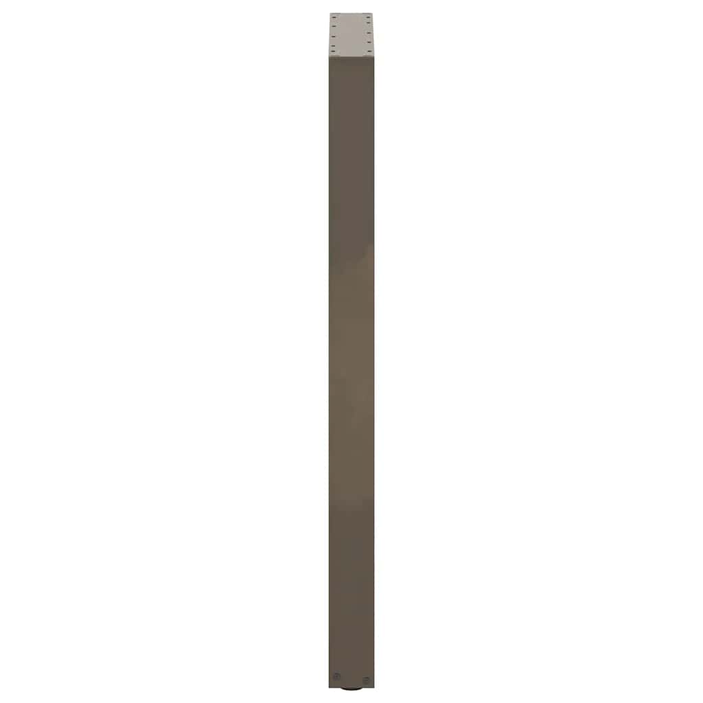 vidaXL Nogi do stołu barowego w kształcie litery U 2 szt. Naturalna stal 60x(110-111) cm Stal