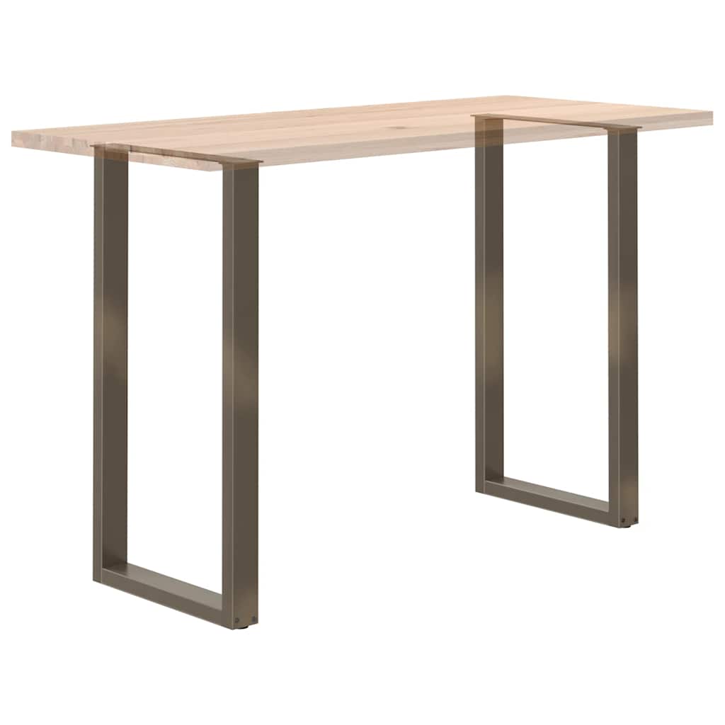 vidaXL Nogi do stołu barowego w kształcie litery U 2 szt. Naturalna stal 60x(110-111) cm Stal