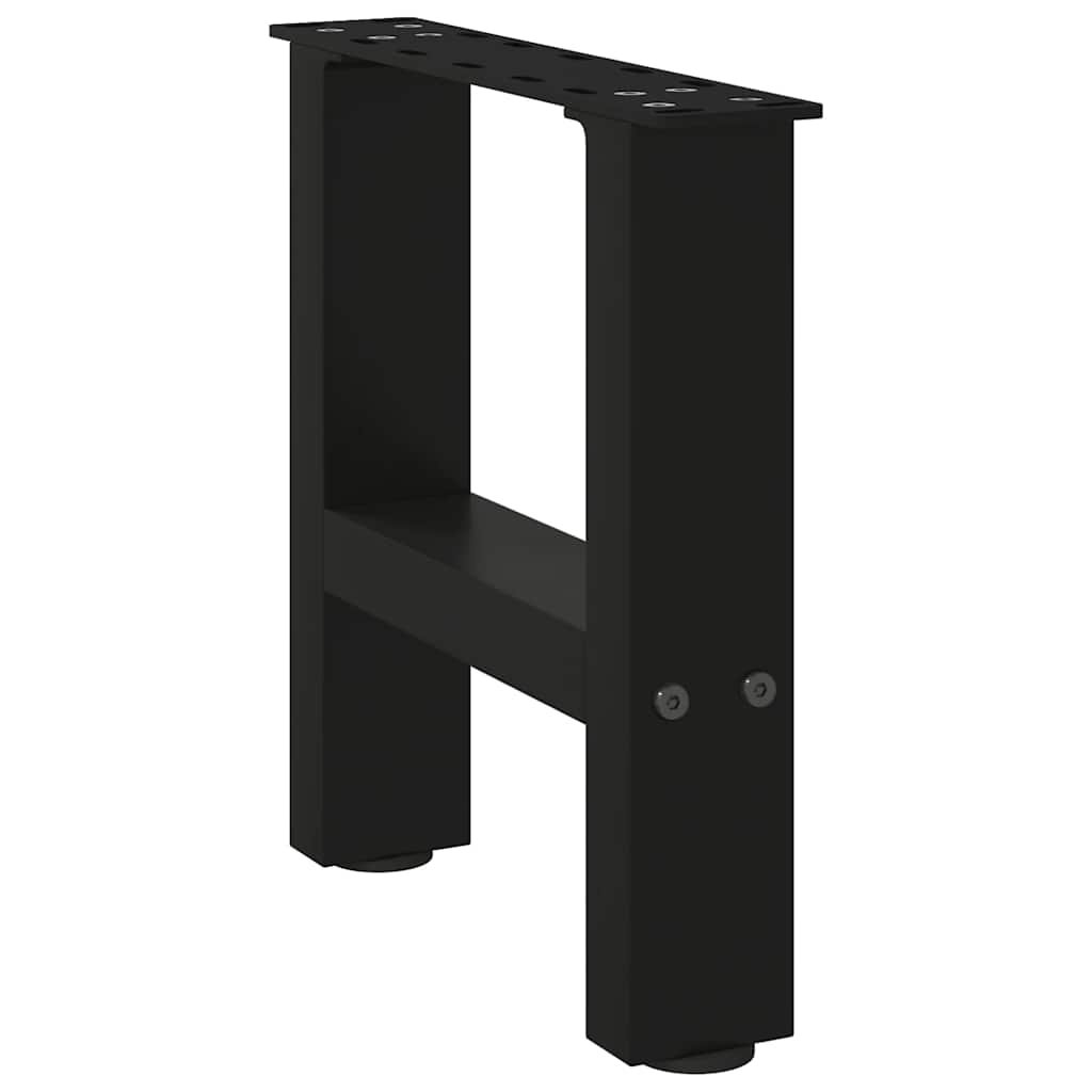 vidaXL Nogi do stolika kawowego czarne 2 szt. 30x(30-31) cm stal
