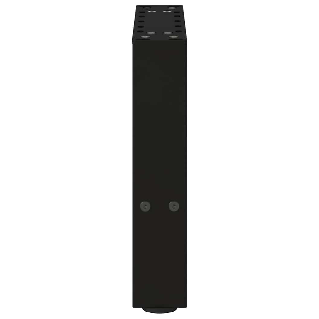 vidaXL Nogi do stolika kawowego czarne 2 szt. 30x(30-31) cm stal