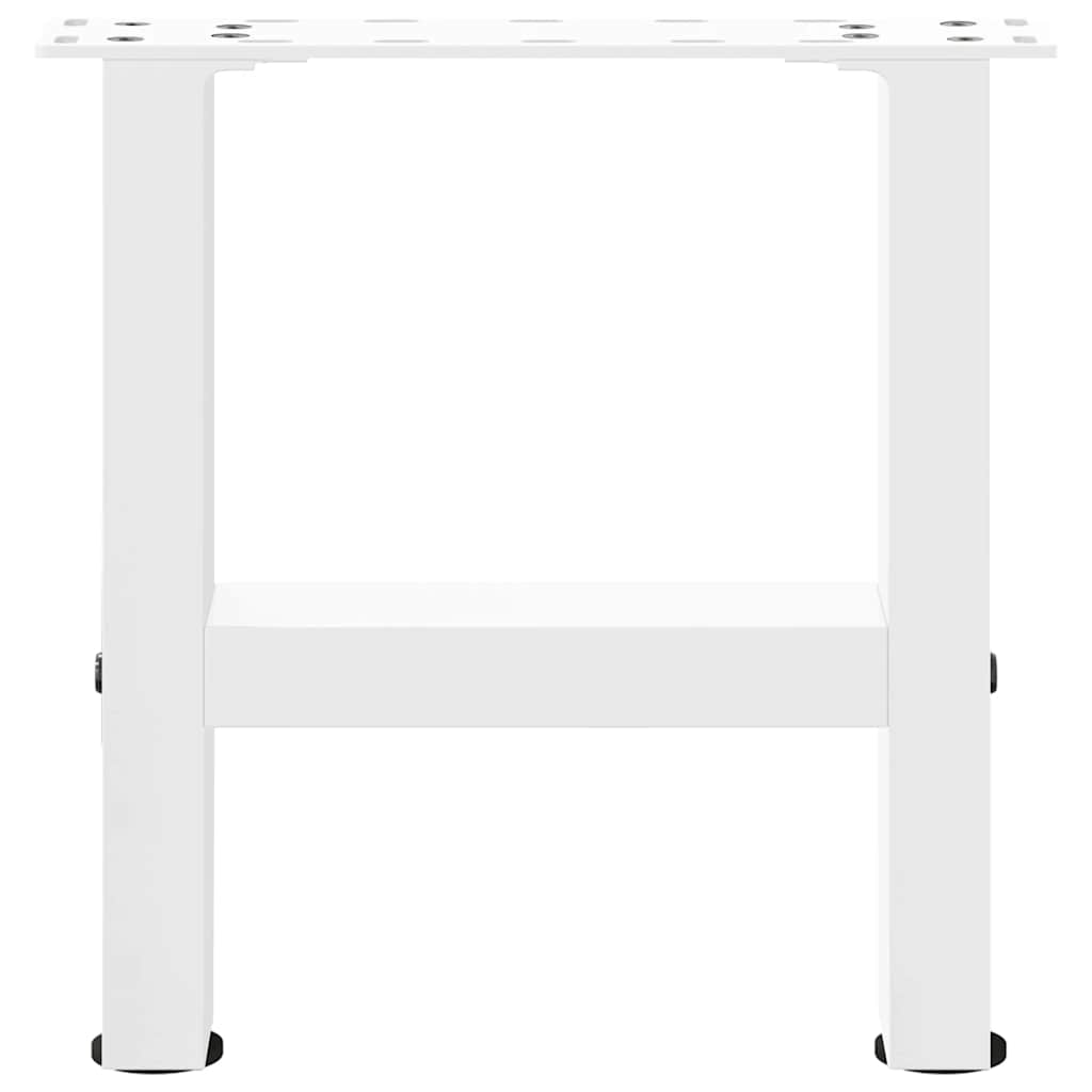 vidaXL Nogi do stolika kawowego Białe 2 szt. 30x(30-31) cm Stal
