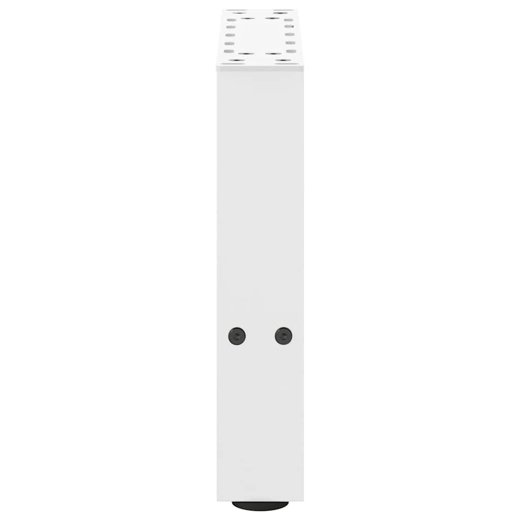 vidaXL Nogi do stolika kawowego Białe 2 szt. 30x(30-31) cm Stal