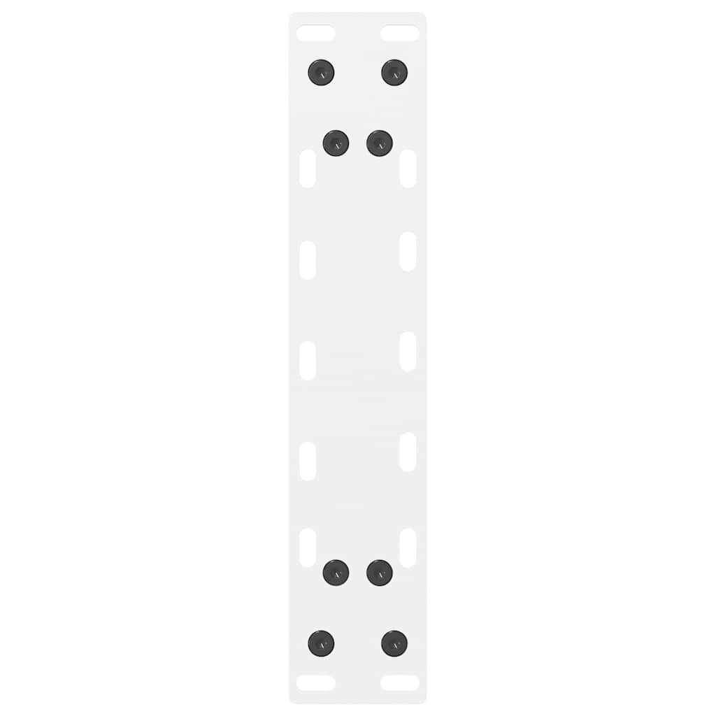 vidaXL Nogi do stolika kawowego Białe 2 szt. 30x(30-31) cm Stal