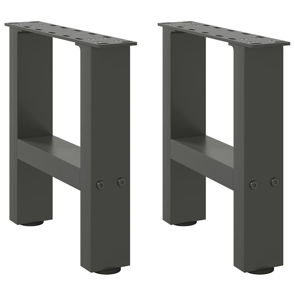 vidaXL Nogi do stolika kawowego Antracyt 2 szt. 30x(30-31) cm Stal