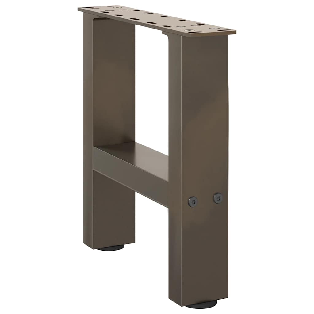 vidaXL Nogi do stolika kawowego Naturalna stal 2 szt. 30x(30-31) cm Stal