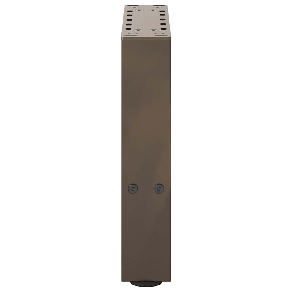 vidaXL Nogi do stolika kawowego Naturalna stal 2 szt. 30x(30-31) cm Stal