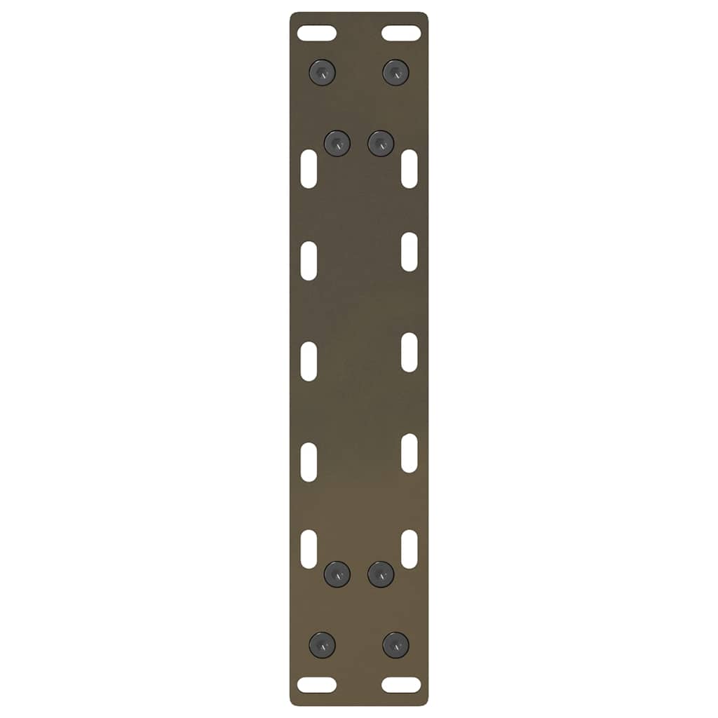 vidaXL Nogi do stolika kawowego Naturalna stal 2 szt. 30x(30-31) cm Stal