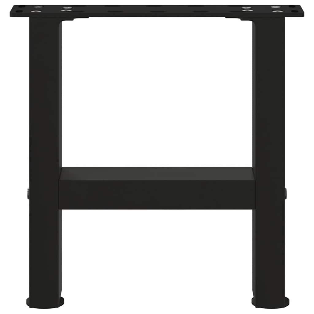 vidaXL Nogi do stolika kawowego czarne 2 szt. 40x(30-31) cm stal