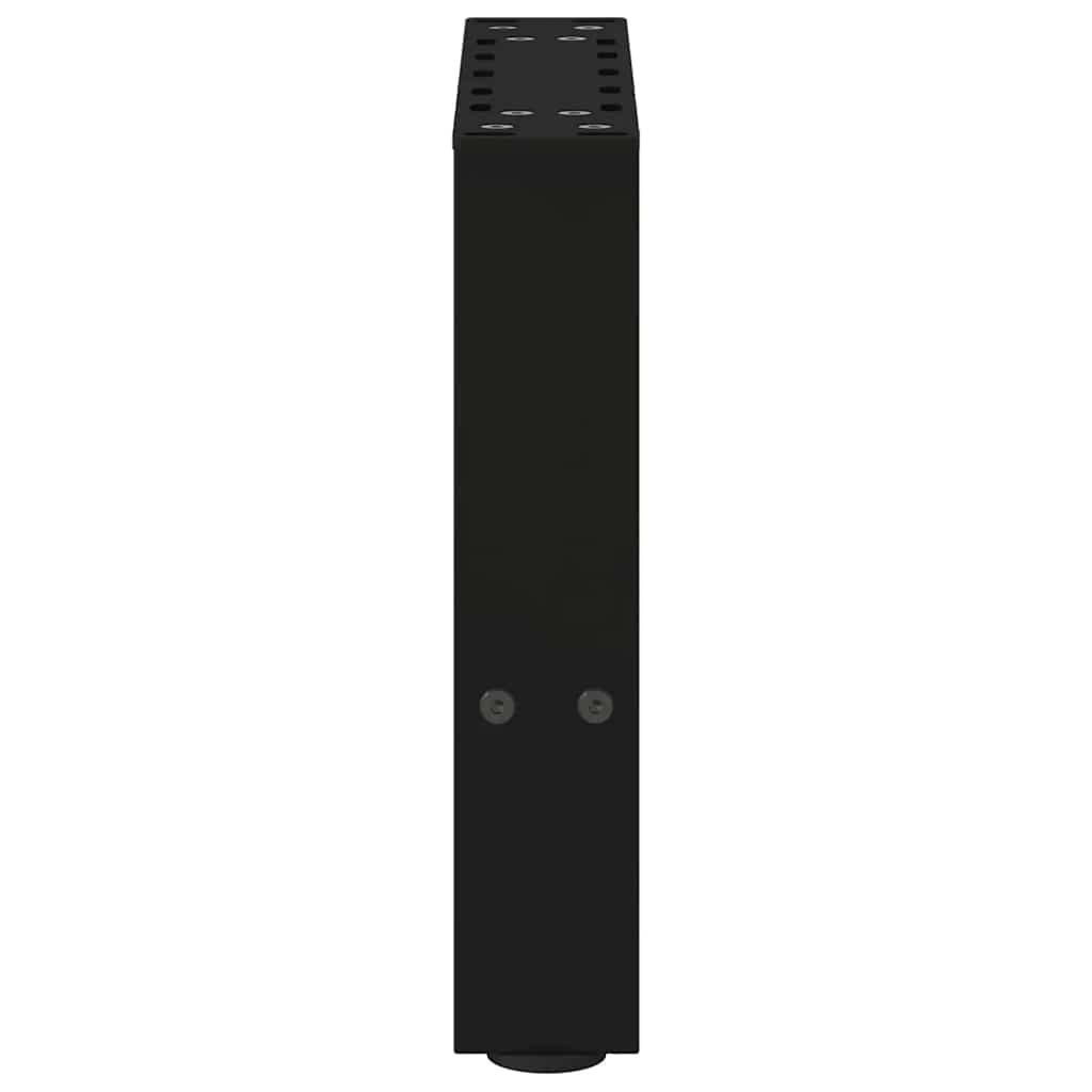 vidaXL Nogi do stolika kawowego czarne 2 szt. 40x(30-31) cm stal