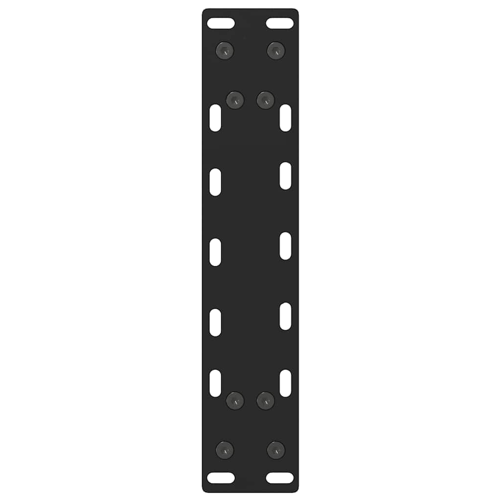 vidaXL Nogi do stolika kawowego czarne 2 szt. 40x(30-31) cm stal