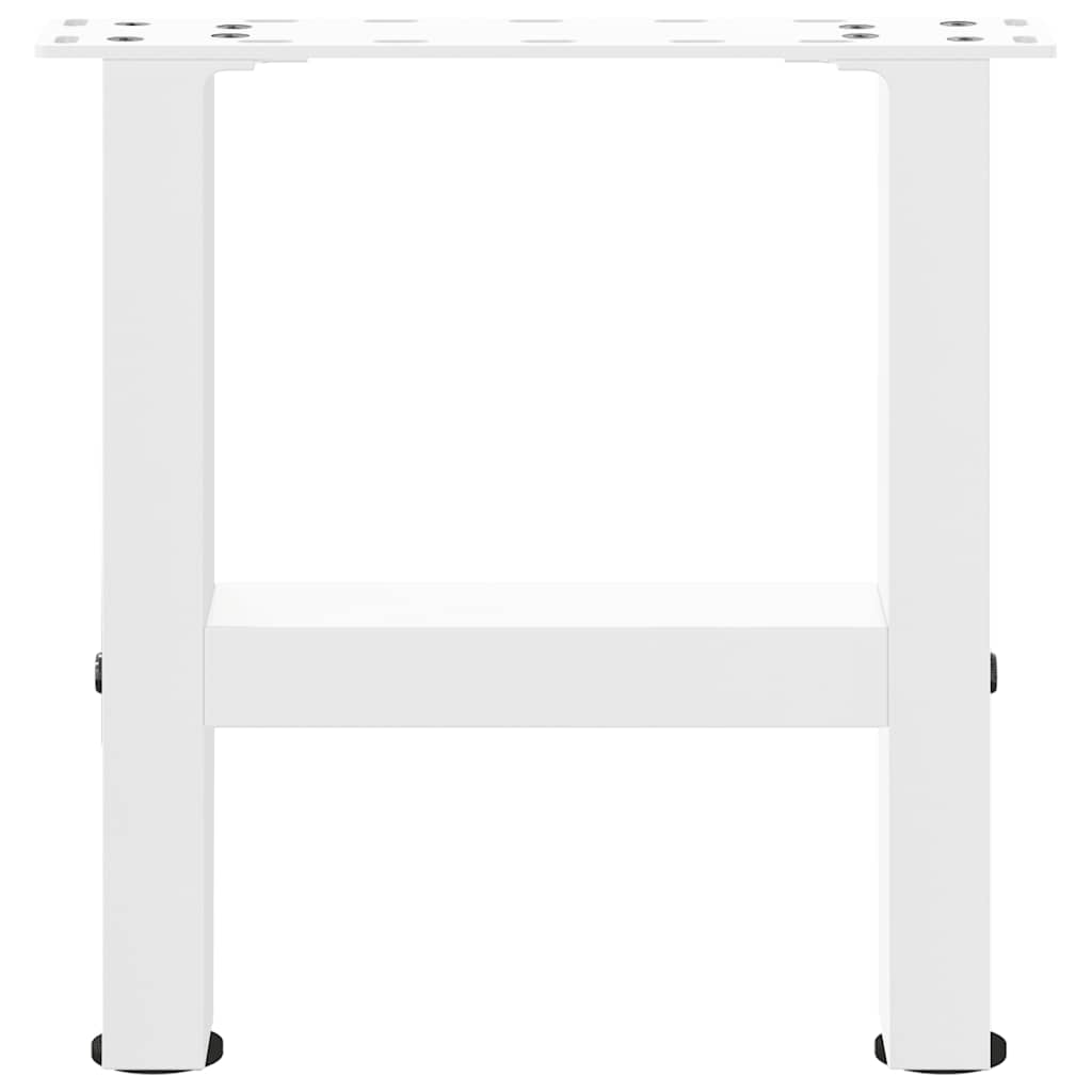 vidaXL Nogi do stolika kawowego Białe 2 szt. 40x(30-31) cm Stal