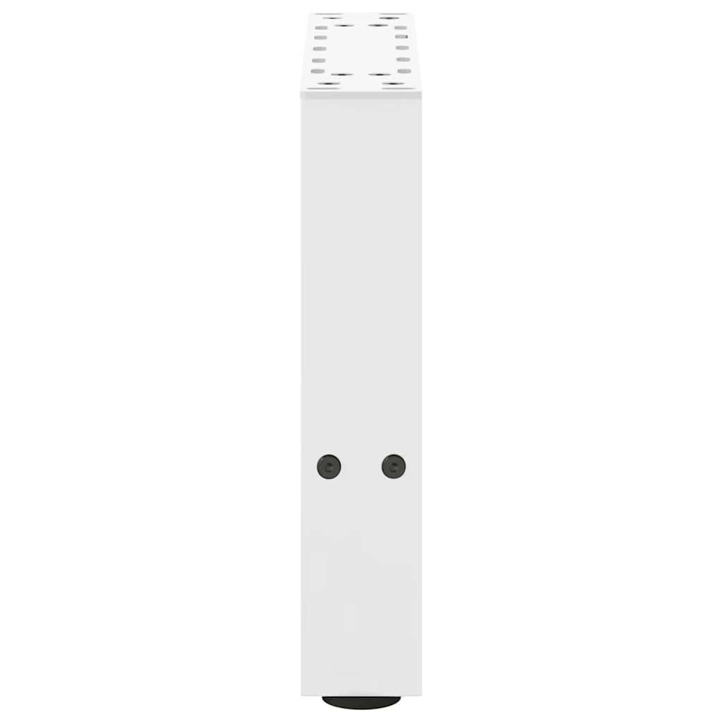 vidaXL Nogi do stolika kawowego Białe 2 szt. 40x(30-31) cm Stal