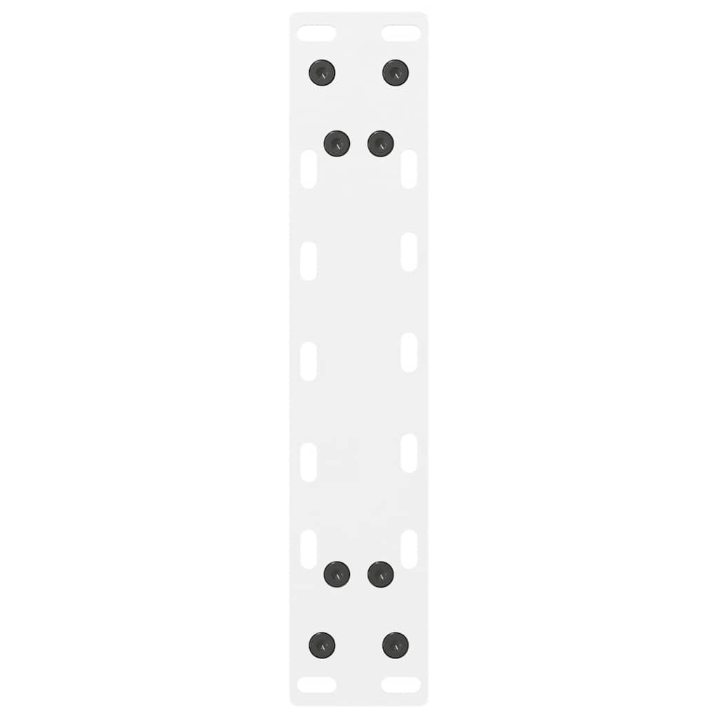vidaXL Nogi do stolika kawowego Białe 2 szt. 40x(30-31) cm Stal