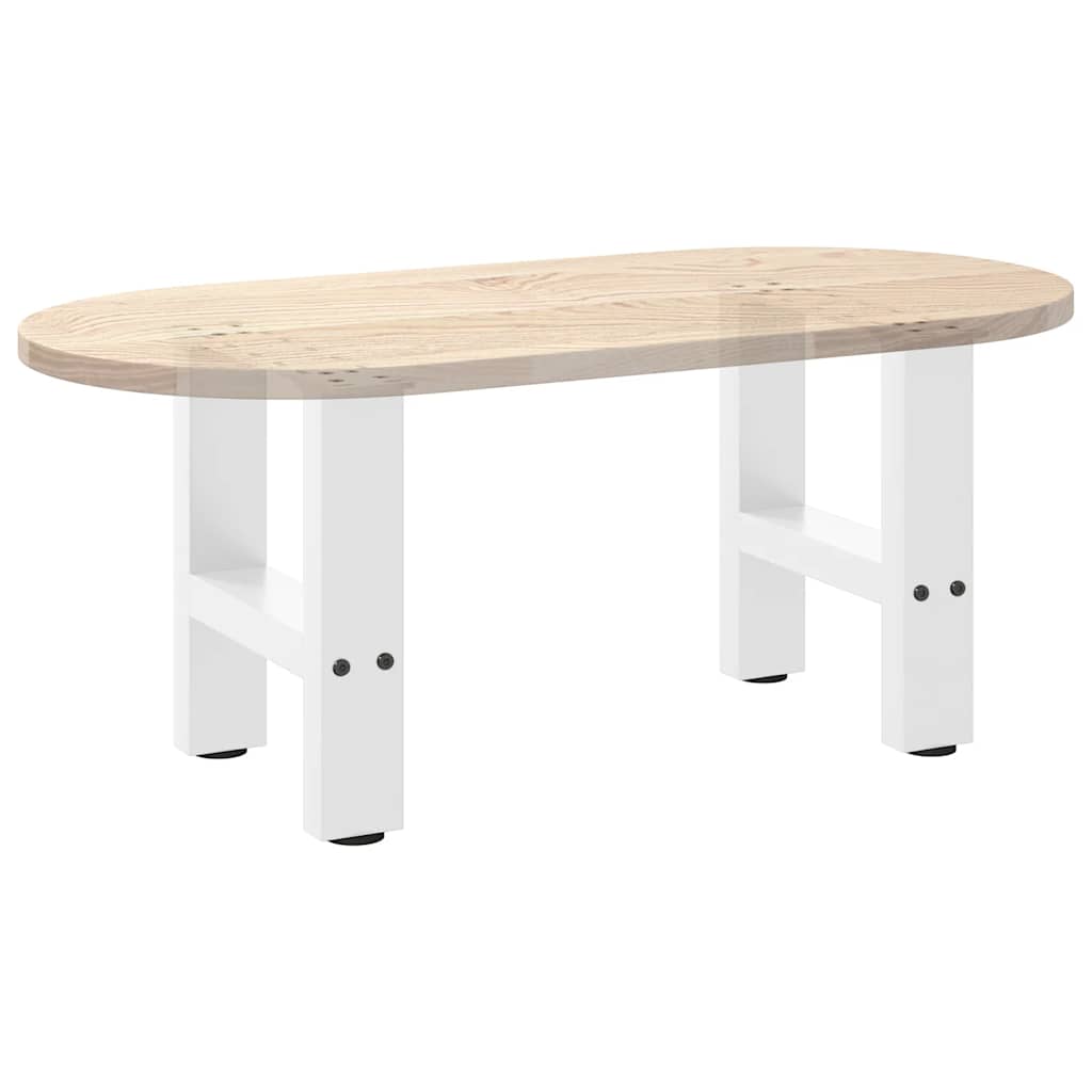 vidaXL Nogi do stolika kawowego Białe 2 szt. 40x(30-31) cm Stal