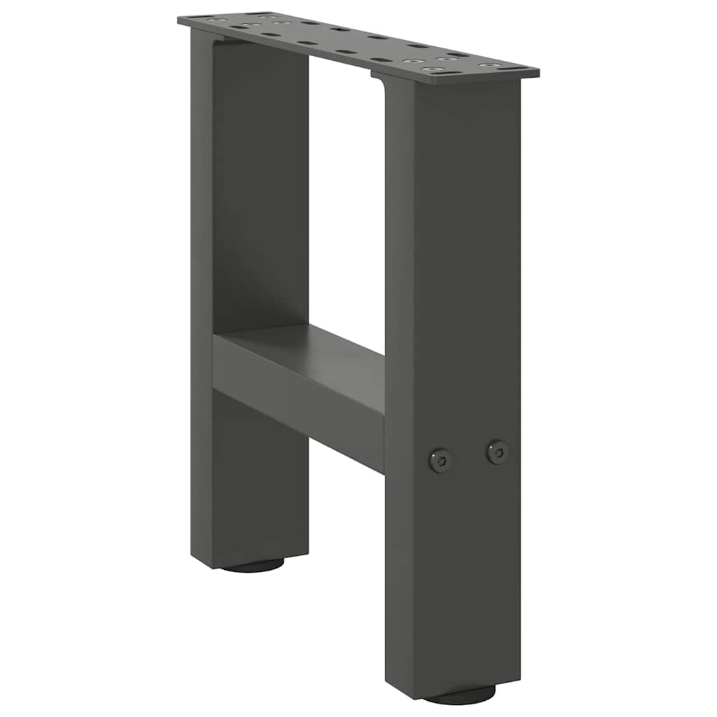 vidaXL Nogi do stolika kawowego Antracyt 2 szt. 40x(30-31) cm Stal