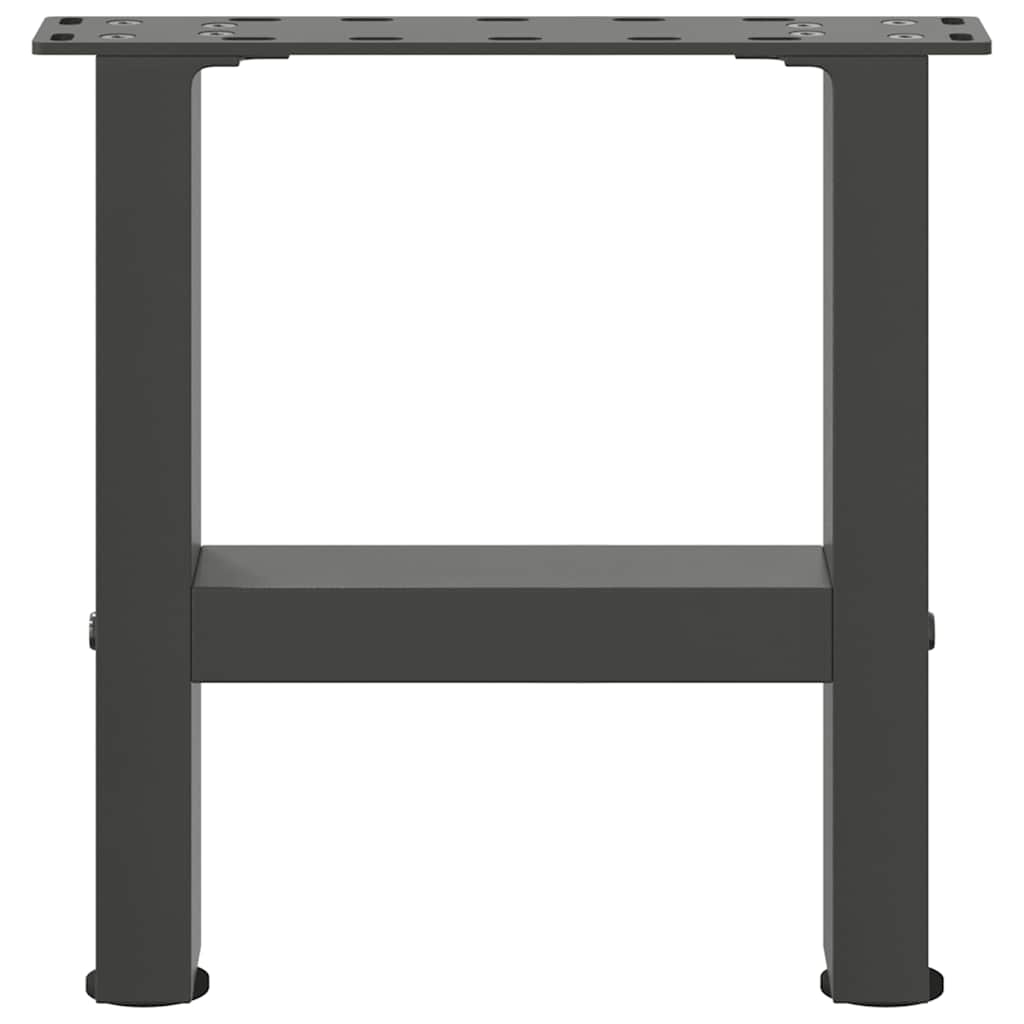 vidaXL Nogi do stolika kawowego Antracyt 2 szt. 40x(30-31) cm Stal