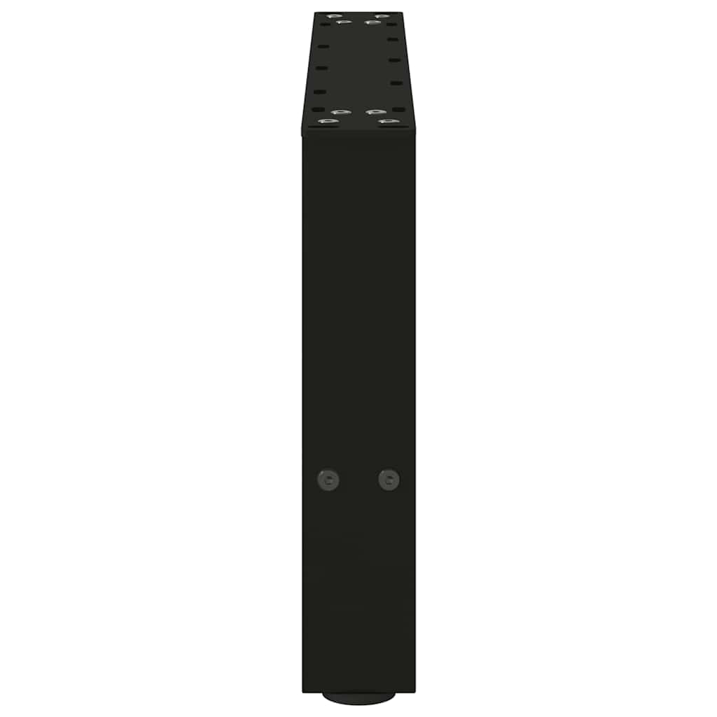 vidaXL Nogi do stolika kawowego czarne 2 szt. 50x(30-31) cm stal