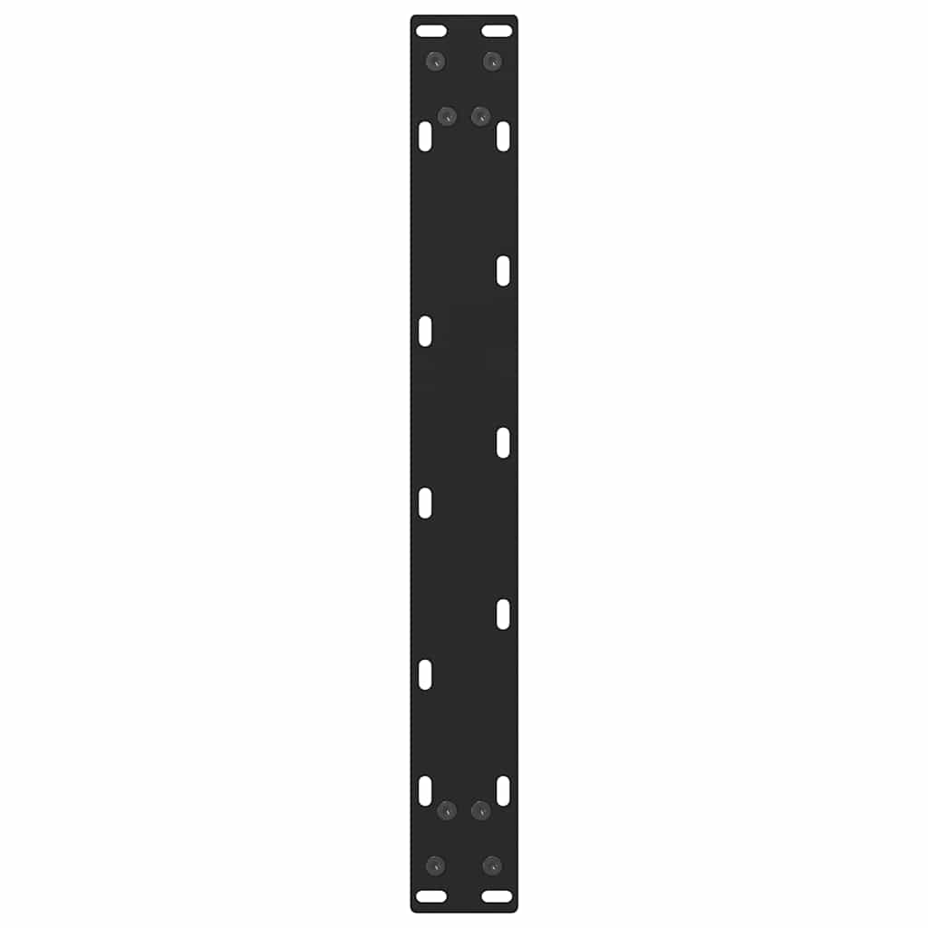 vidaXL Nogi do stolika kawowego czarne 2 szt. 50x(30-31) cm stal