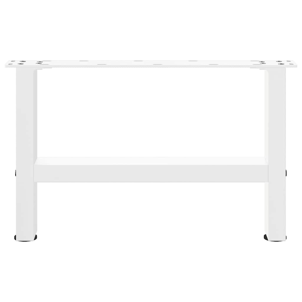 vidaXL Nogi do stolika kawowego Białe 2 szt. 50x(30-31) cm Stal