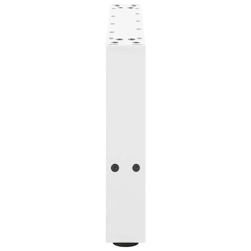 vidaXL Nogi do stolika kawowego Białe 2 szt. 50x(30-31) cm Stal