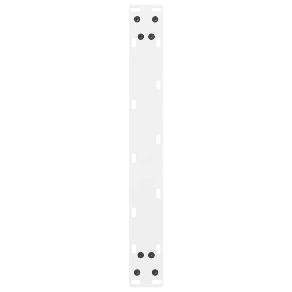 vidaXL Nogi do stolika kawowego Białe 2 szt. 50x(30-31) cm Stal