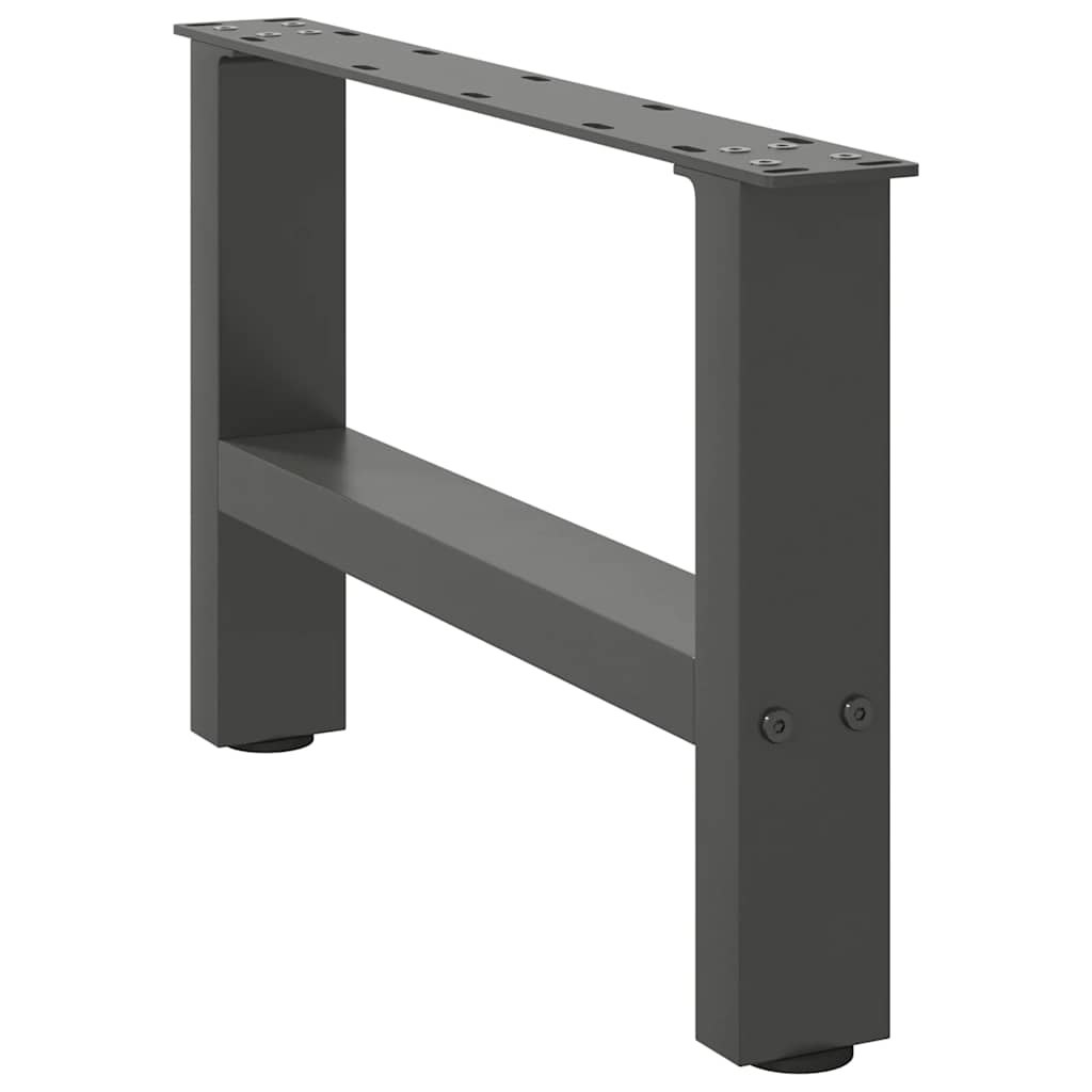 vidaXL Nogi do stolika kawowego Antracyt 2 szt. 50x(30-31) cm Stal
