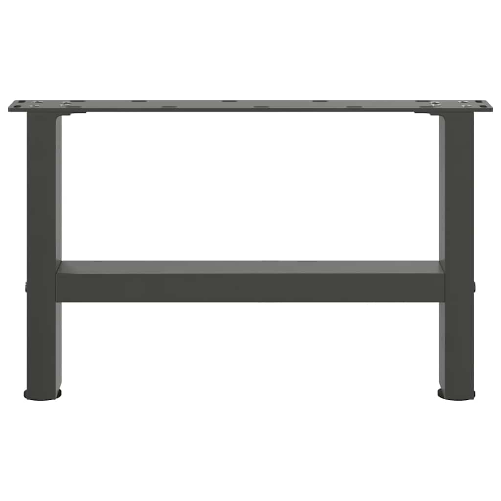 vidaXL Nogi do stolika kawowego Antracyt 2 szt. 50x(30-31) cm Stal