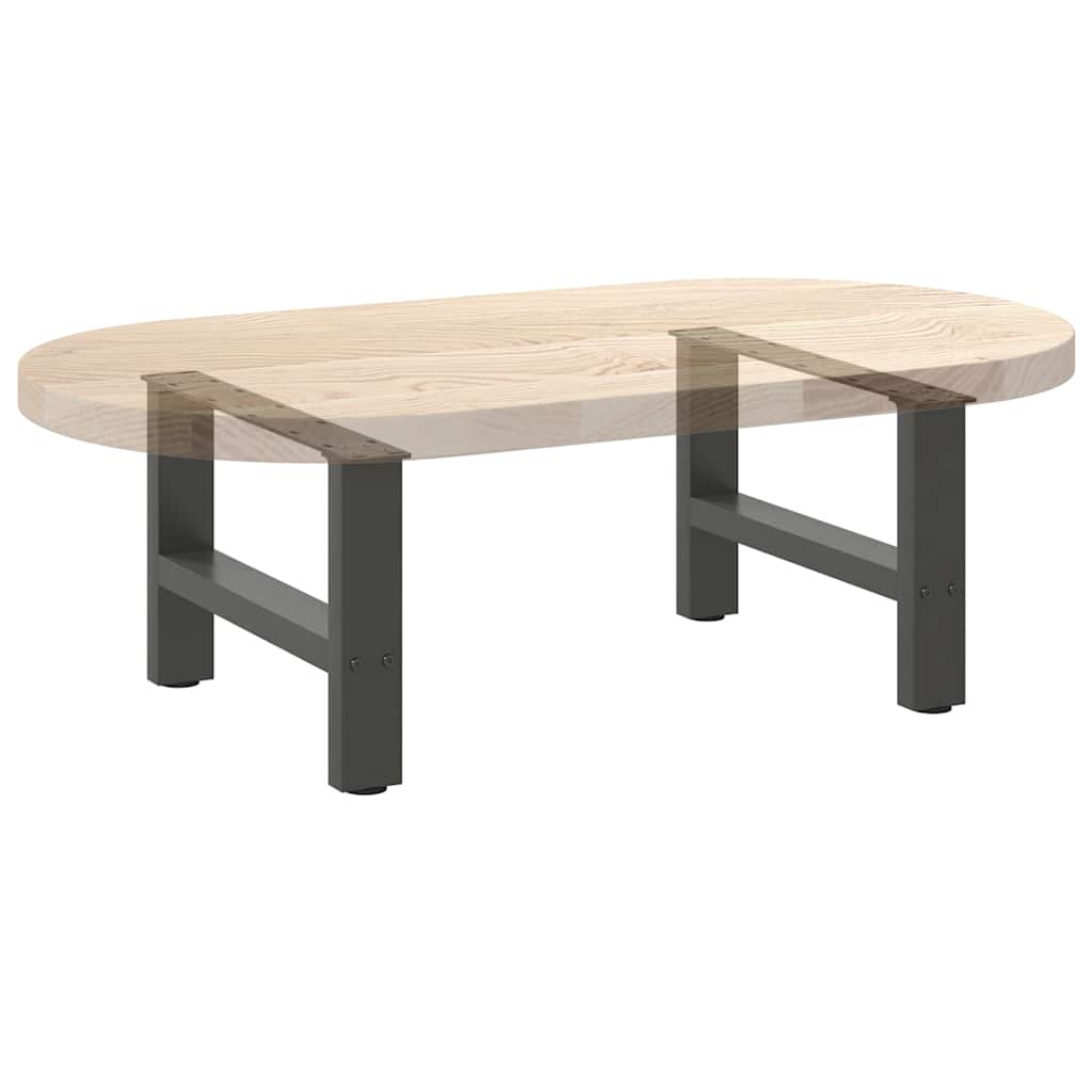 vidaXL Nogi do stolika kawowego Antracyt 2 szt. 50x(30-31) cm Stal