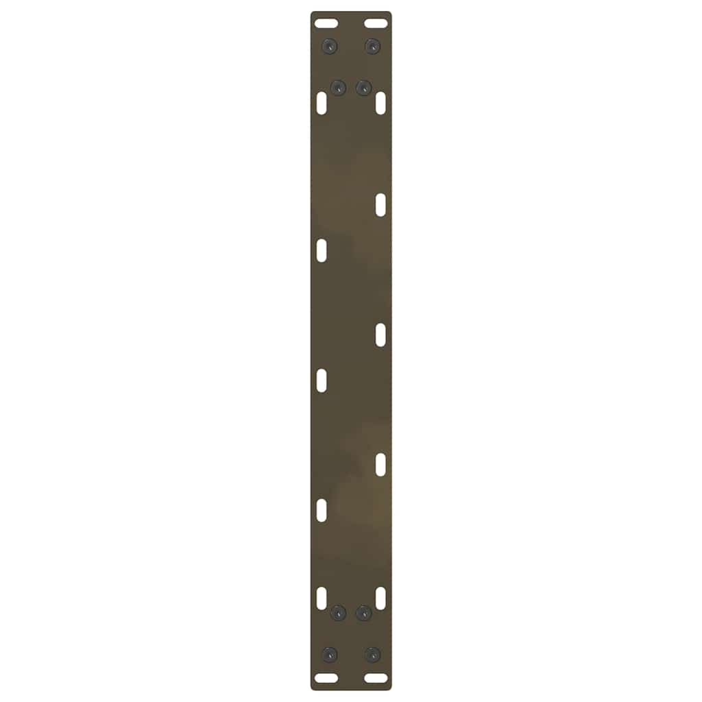 vidaXL Nogi do stolika kawowego Naturalna stal 2 szt. 50x(30-31) cm Stal