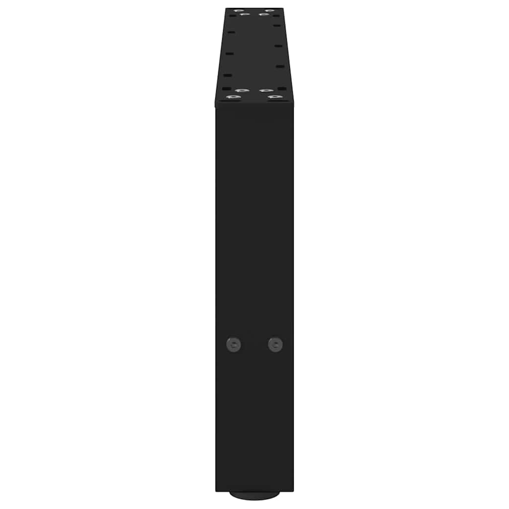 vidaXL Nogi do stolika kawowego czarne 2 szt. 60x(30-31) cm stal