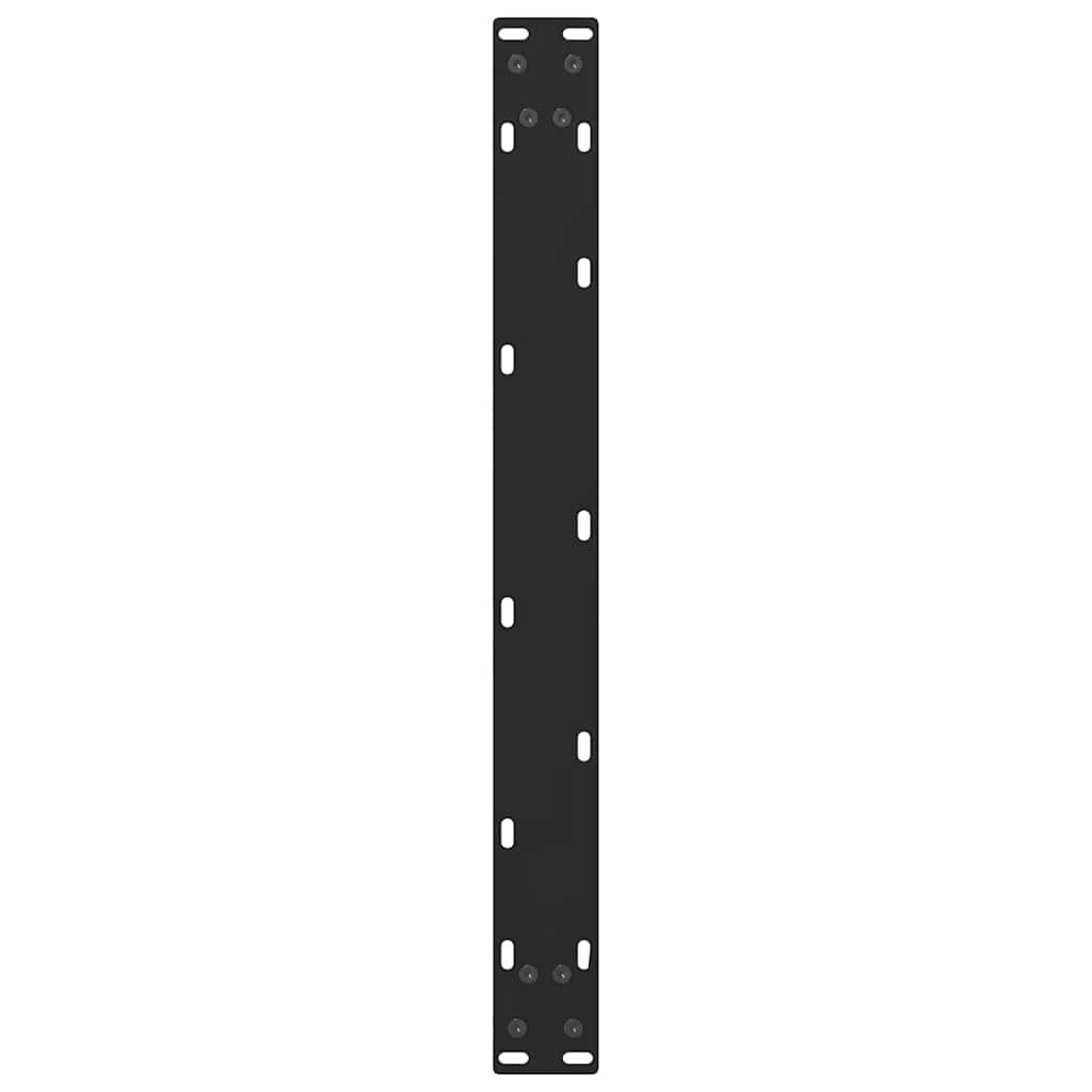 vidaXL Nogi do stolika kawowego czarne 2 szt. 60x(30-31) cm stal