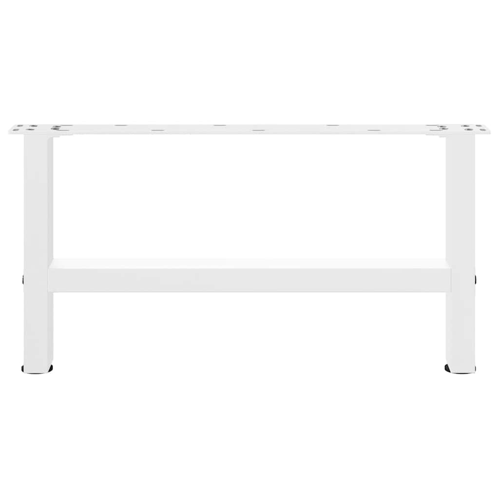 vidaXL Nogi do stolika kawowego białe 2 szt. 60x(30-31) cm stal