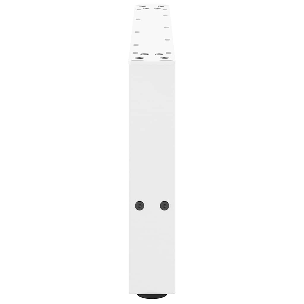 vidaXL Nogi do stolika kawowego białe 2 szt. 60x(30-31) cm stal