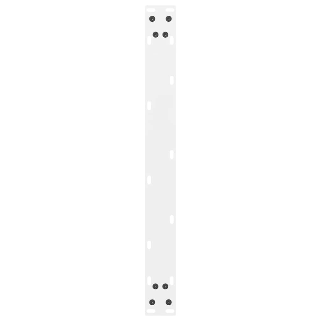 vidaXL Nogi do stolika kawowego białe 2 szt. 60x(30-31) cm stal