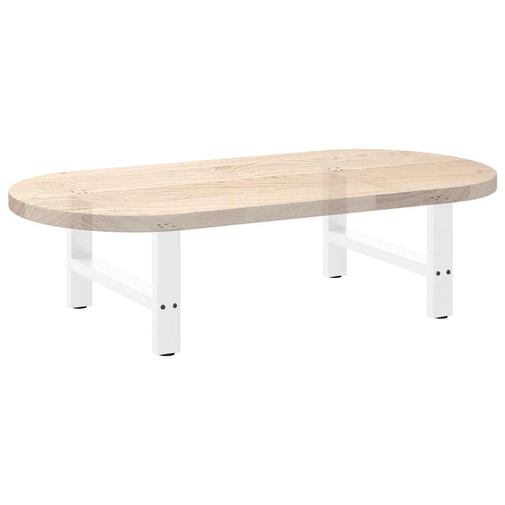 vidaXL Nogi do stolika kawowego białe 2 szt. 60x(30-31) cm stal