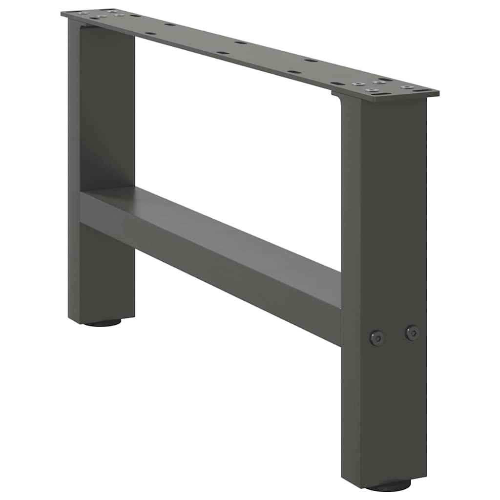 vidaXL Nogi do stolika kawowego Antracyt 2 szt. 60x(30-31) cm Stal