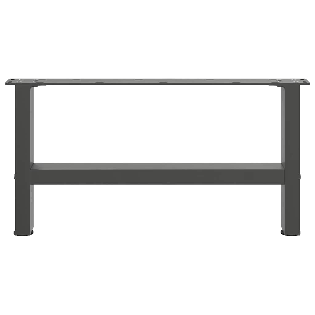 vidaXL Nogi do stolika kawowego Antracyt 2 szt. 60x(30-31) cm Stal