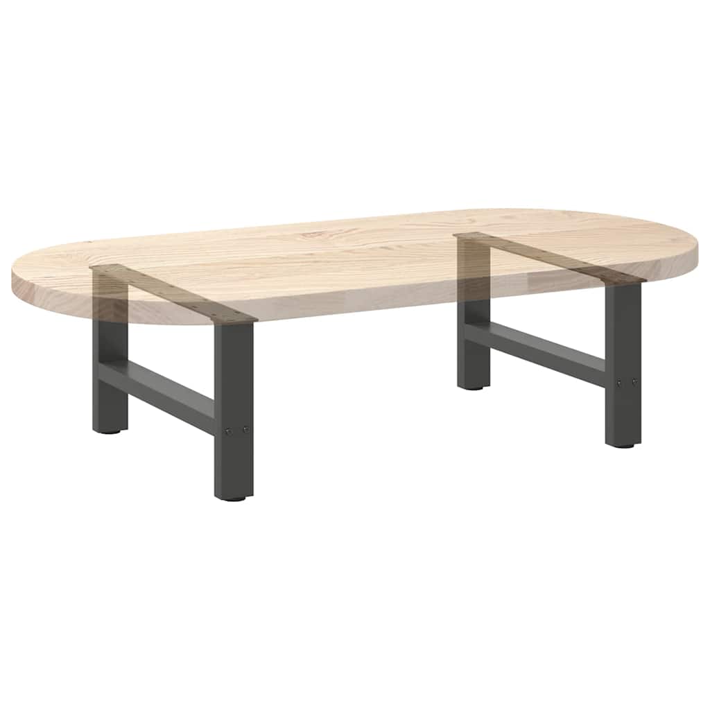 vidaXL Nogi do stolika kawowego Antracyt 2 szt. 60x(30-31) cm Stal