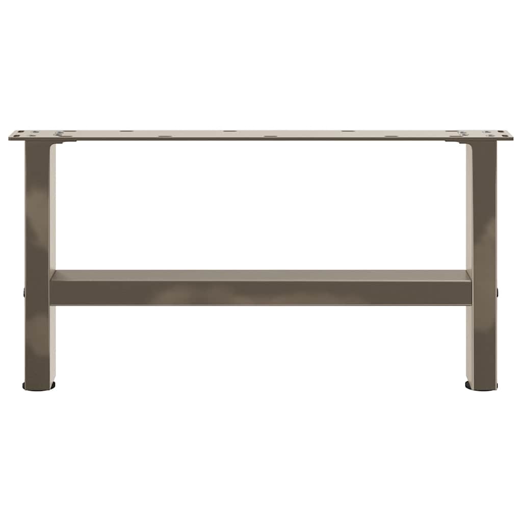 vidaXL Nogi do stolika kawowego Naturalna stal 2 szt. 60x(30-31) cm Stal