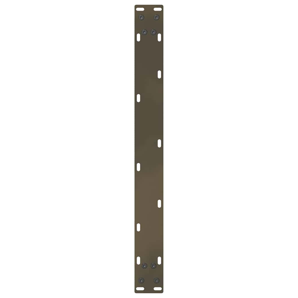 vidaXL Nogi do stolika kawowego Naturalna stal 2 szt. 60x(30-31) cm Stal