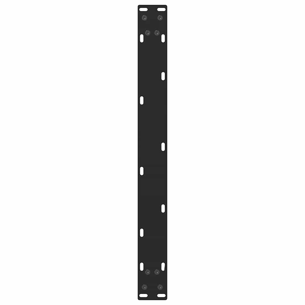 vidaXL Nogi do stolika kawowego czarne 2 szt. 70x(30-31) cm stal
