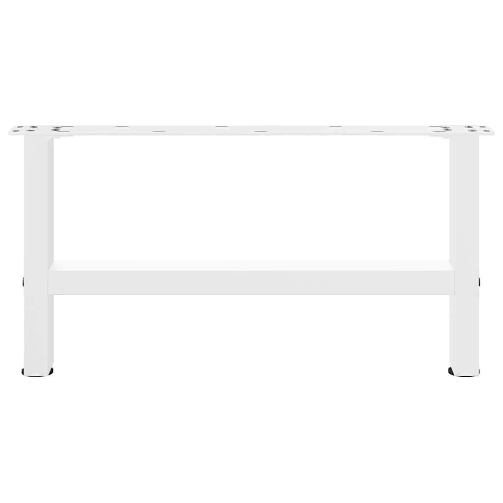 vidaXL Nogi do stolika kawowego białe 2 szt. 70x(30-31) cm stal