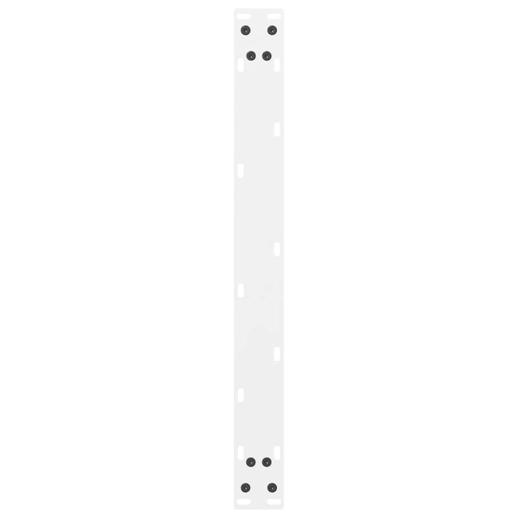 vidaXL Nogi do stolika kawowego białe 2 szt. 70x(30-31) cm stal